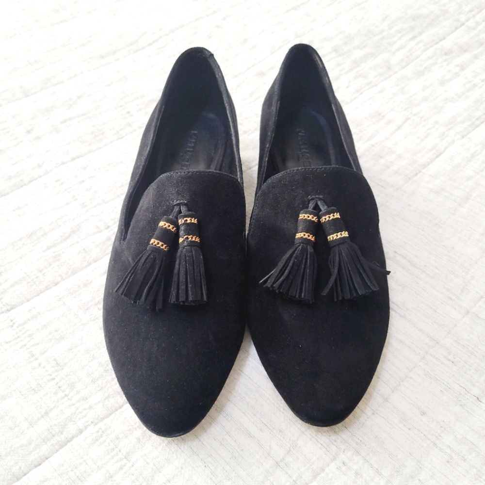 Karl Lagerfeld Suede Tassel Loafer